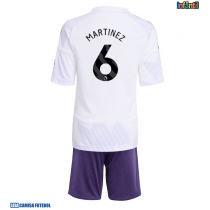 Camisa de Futebol Manchester United Lisandro Martinez #6 Equipamento Secundário Infantil 2025-26 Manga Curta (+ Calças curtas)